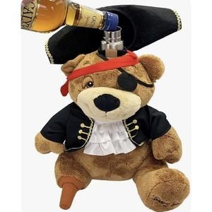 Boozy Bear - Nubby Pirate - Novelty Drinking Alcohol Gift w Hidden 750ml Flask